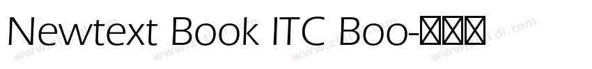 Newtext Book ITC Boo字体转换